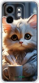 Чохол на Infinix Hot 50i Білий кіт "5646sp-3965-2448"