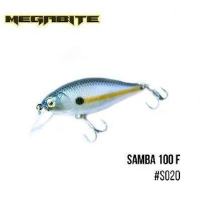 Воблер Megabite  Samba 100 F (60 mm, 12,5 g, 1 m) (S020)