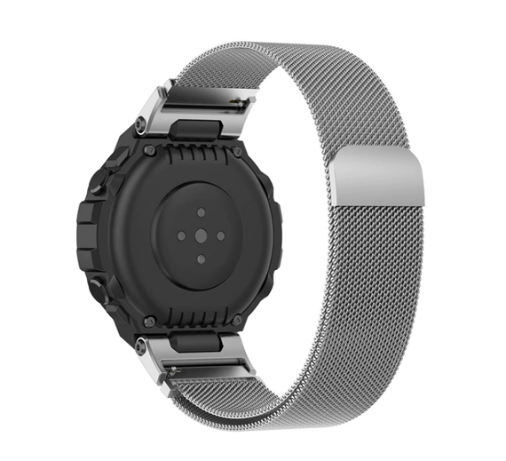 Миланский сетчатый ремешок Primo для часов Xiaomi Amazfit T-Rex (A1918) / T-Rex Pro (A2013) - Silver | Зображення 3