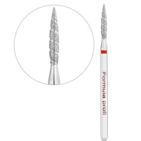 Фреза алмазная ТОРНАДО острое пламя красная 021 Formula Profi