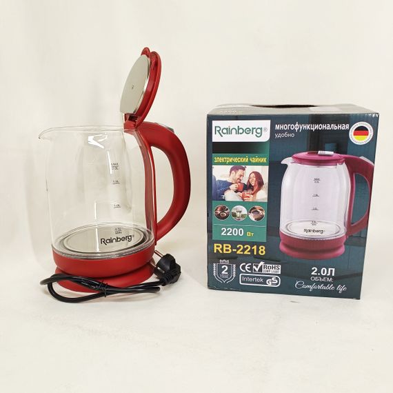 Електрочайник побутовий з індикатором роботи, Електричний чайник безшумний, Потужний електричний чайник VC-17 | Зображення 3