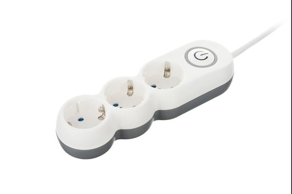 Сетевой фильтр 2Е Plus 3XSchuko с выключателем, 3G*1.0мм, 3м, white (2E-U03VES3M) | Зображення 2