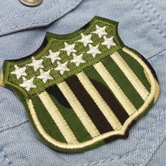 Термоаплікація, нашивка на одяг 6х6см "U.S.Army" | Зображення 1