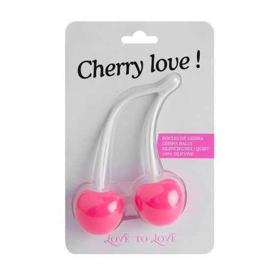 Вагінальні кульки Love To Love CHERRY LOVE, діаметр 3,5 см, маса 77 г Sex Aura | Зображення 1