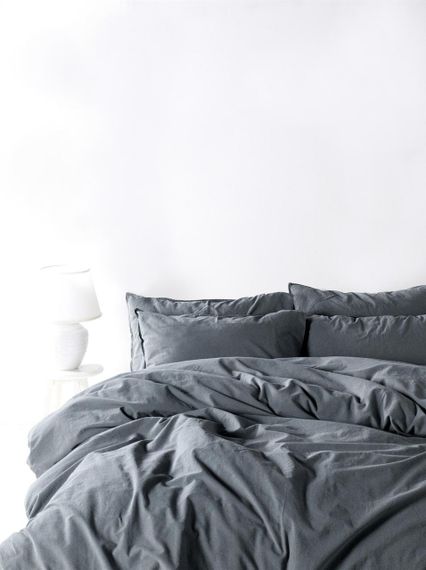 Постільна білизна Limasso Stonewashed Ranforse 200 х 220 см Castle Rock
