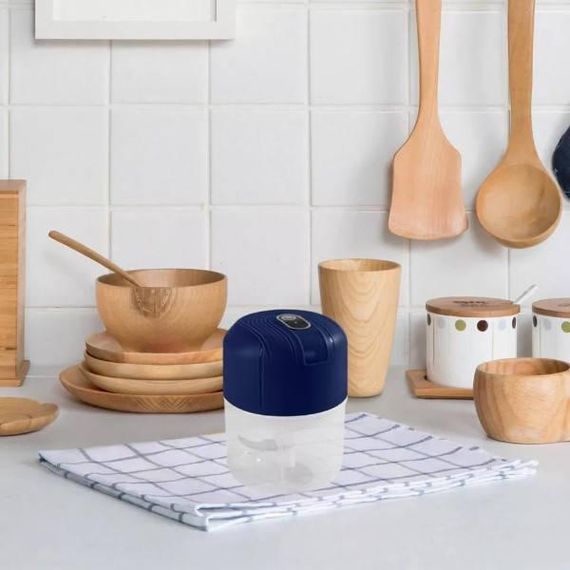 Портативний міні-подрібнювач Portable Food Processor Синій