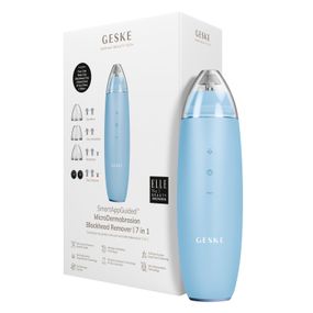 Мікродермабразійний пристрій для видалення чорних цяток GESKE MicroDermabrasion Blackhead Remover 7в1 starlight, Блакитний