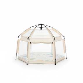 Автоматическая палатка-манеж с москитными сетками / Детский манеж для улицы и дома 146х127х110 см Бежевый
