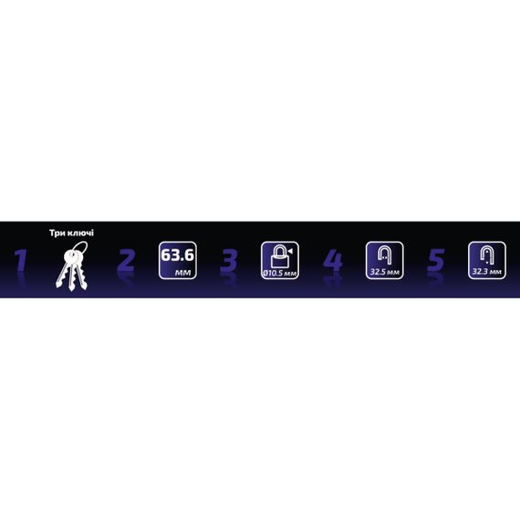 Навесной замок Werk PVC-IP-0160W | Зображення 1