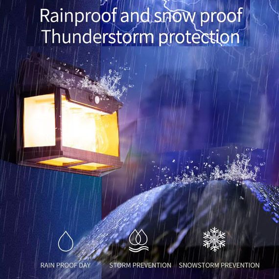 Ліхтар вольфрамова лампа на сонячній батареї 999-38W, датчик руху, АКБ 18650 WR-55 | Зображення 3