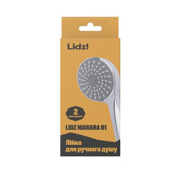 Лійка для ручного душу Лейки Lidz Niagara 01 98 мм округла LDNIA01CRM22034 Chrome | Зображення 3