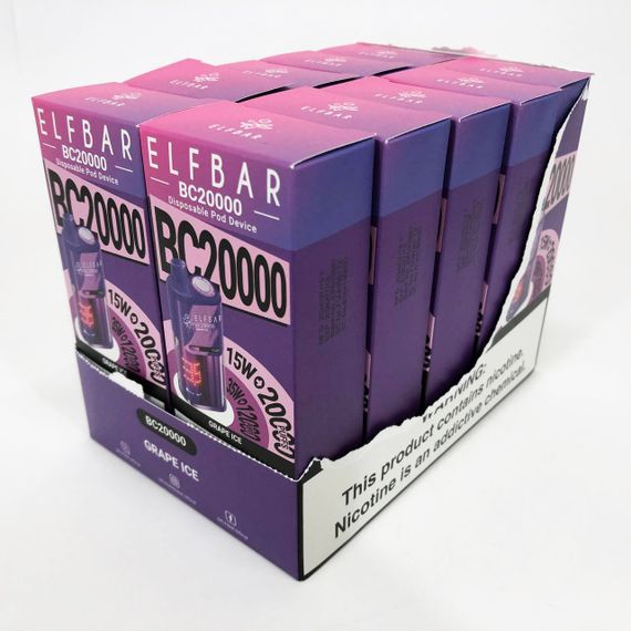 Elf Bar BC20000 смак Виноград (Grape Ice) | Зображення 4