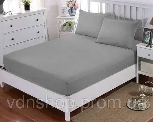 Салатове Простирадло махрове на резинці з наволочками Anisa (220х240+30 см) | Зображення 1