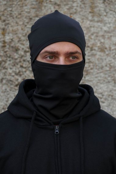 Гірськолижна бавовняна балаклава Without Extreme Black | Зображення 1