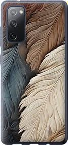 Чехол на Samsung Galaxy S20 FE G780F Листья в стиле бохо из силикона FCh_096526