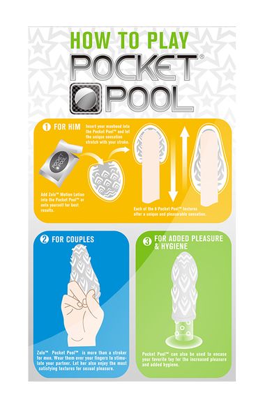 Мастурбатор ZOLO POCKET POOL SUSIE CUE | Зображення 2