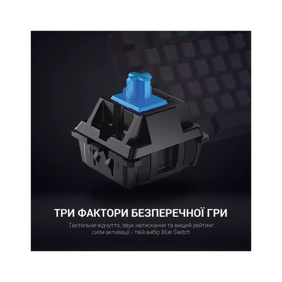 Клавіатура GamePro MK100B Blue Switch LED USB Black (MK100B) | Зображення 4