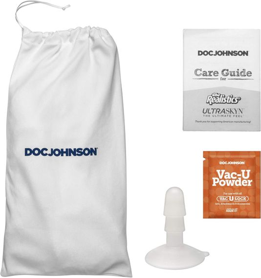 Фалоімітатор, що кінчає Doc Johnson The Realistic Cock ULTRASKYN - Squirting 9,5 Inch Chocolate | Зображення 6
