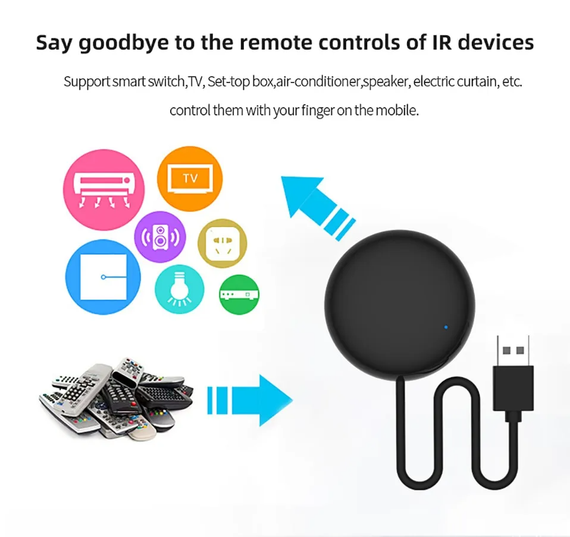 Универсальный ИК-пульт Smart WiFi ИК (инфракрасный) для домашней автоматизации (sv3036) | Зображення 7