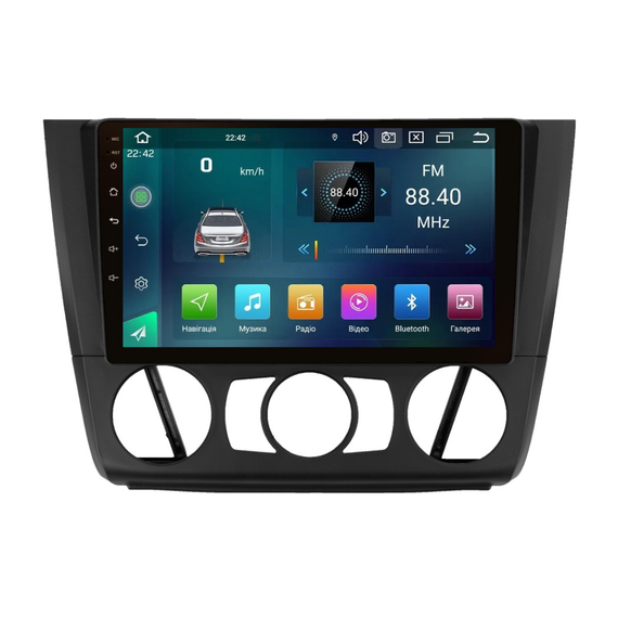 Штатна магнітола Cyclone C9-003. 3+32Gb. DSP. CARPLAY BMW 1 Series 2007-2011 condition
