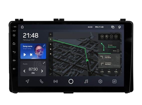 Штатна магнітола AMS T910 6+128 Gb Toyota Corolla 11 2017-2018
