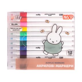 Набір акрилових маркерів YES Miffy 650626 12 кольорів