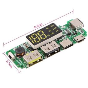 Модуль для Powerbank с быстрой зарядкой 2,1А