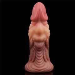 Фалоімітатор - Dual-Layered Silicone Plug 7" Brown Sex Aura | Зображення 2