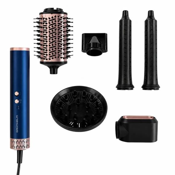 Фен-щітка Grunhelm GHD-816 1500 Вт синій | Зображення 2
