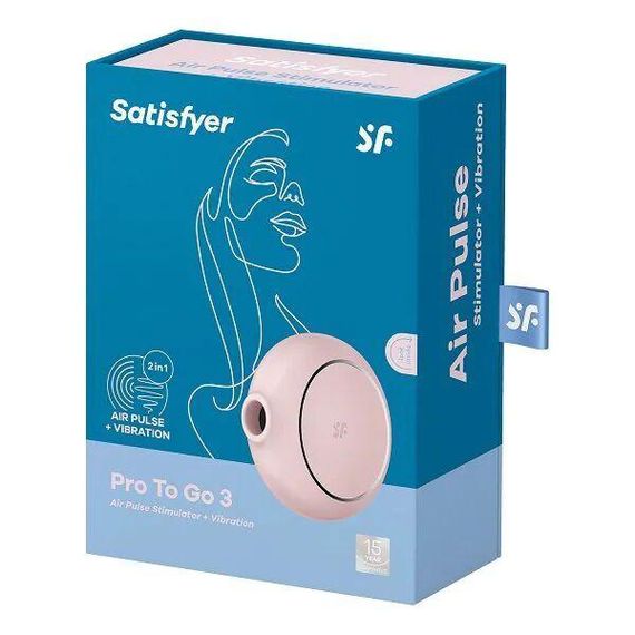 Вакуумний стимулятор Satisfyer Pro To Go 3, Рожевий | Зображення 6