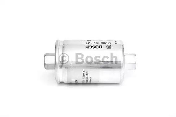 Фільтр паливний ВАЗ 2107, 08, 09, 99, 11, 12, 21 (інж.)  BOSCH (0986450124) | Зображення 1