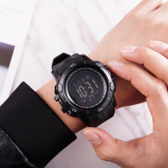 Чоловічий годинник Skmei 1475BK All Black | Зображення 3