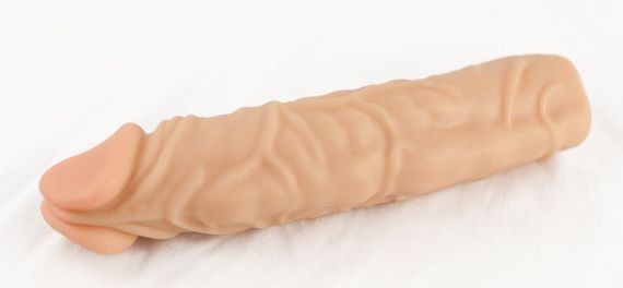 Насадка на Страпон тілесна EGZO під кріплення Vac-U-Lock, Телесный | Зображення 2