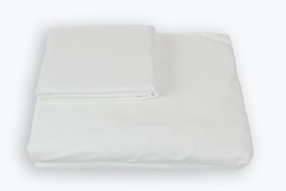 Простирадло на гумці SoundSleep Shine сатин white біле 180х200 см