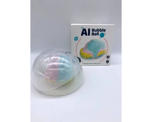 М'яка силіконова іграшка черепашка машинка в кулі All Bubble Ball