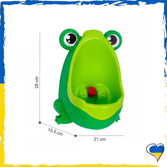 Писуар детский для мальчиков Лягушка с легкой чисткой