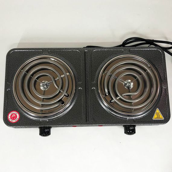 Плита домашняя Domotec MS-5802 | Комфорка электрическая | IX-990 Электроплита двойная | Зображення 7