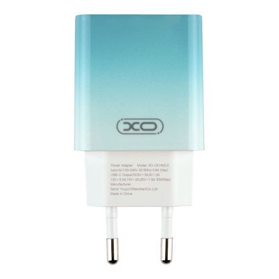 Мережевий зарядний пристрій XO CE18 1Type-C PD/QC 30W | Зображення 2