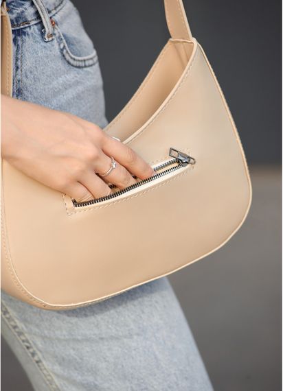 Сумка жіноча Sambag Leoma KOR Бежева 29 х 7 х 16 см (53090026) | Зображення 2