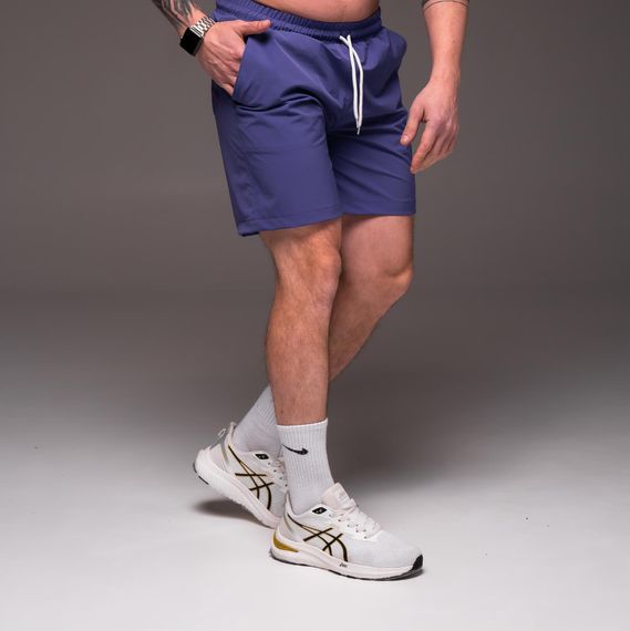 Мужские шорты из плащевки внутри с сеткой RA2031  цвет фиолетовый, размер M | Зображення 2