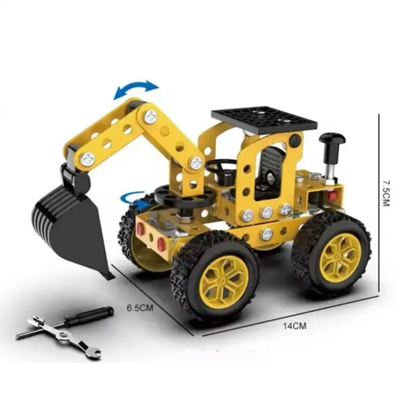 Детский конструктор инженерная машинка YK667 112 pcs | Зображення 1