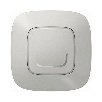 Valena Allure with NETATMO. Умный беспроводной выключатель 1-клавишний.Алюминий (752785)
