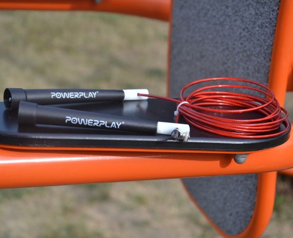 Скакалка швидкісна PowerPlay 4202 Ultra Speed Rope Червона (2,9m.) | Зображення 7