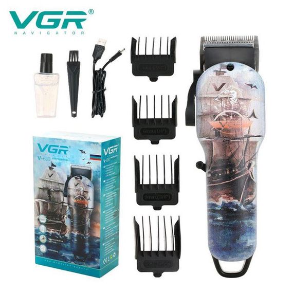 Окантовочная машинка для стрижки аккумуляторная VGR, Триммер беспроводной, Электромашинка для волос CX-81 | Зображення 4