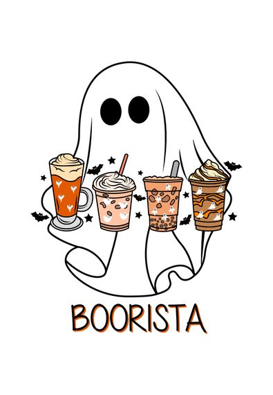 Футболка жіноча біла з принтом "Boorista", L | Зображення 1