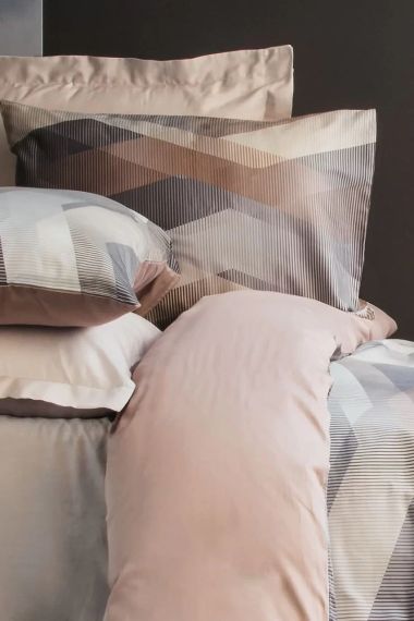 Комплект постільної білизни Issimo Digital Satin 200х220 см Helix Brown | Зображення 1