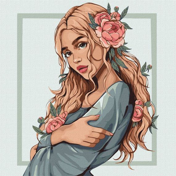 Картина по номерам "Цветок весны" Идейка KHO4895 40х40 см