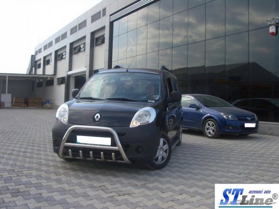 Кенгурятник WT003/004 (нерж.) без надписи, 51 мм для Renault Kangoo 2008-2020 гг | Зображення 1