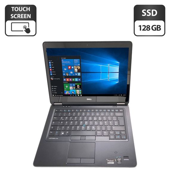 Ноутбук Б-класс Dell Latitude E7440 / 14" (1920x1080) TN Touch / Intel Core i5-4310U (2 (4) ядра по 2.0 - 3.0 GHz) / 8 GB DDR3 / 128 GB SSD / Intel HD Graphics 4400 / WebCam б/у