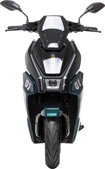 Электроскутер Crosser CR-22 2500W 72V 35Ah Graphene, до 80 км, 65 км/ч, современный городской электроскутер Зелений | Зображення 4